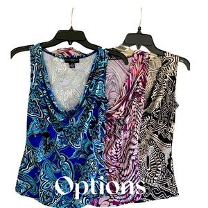 INC Lightweight 3 for$20. Cowl neck tops size S fun & flattering.